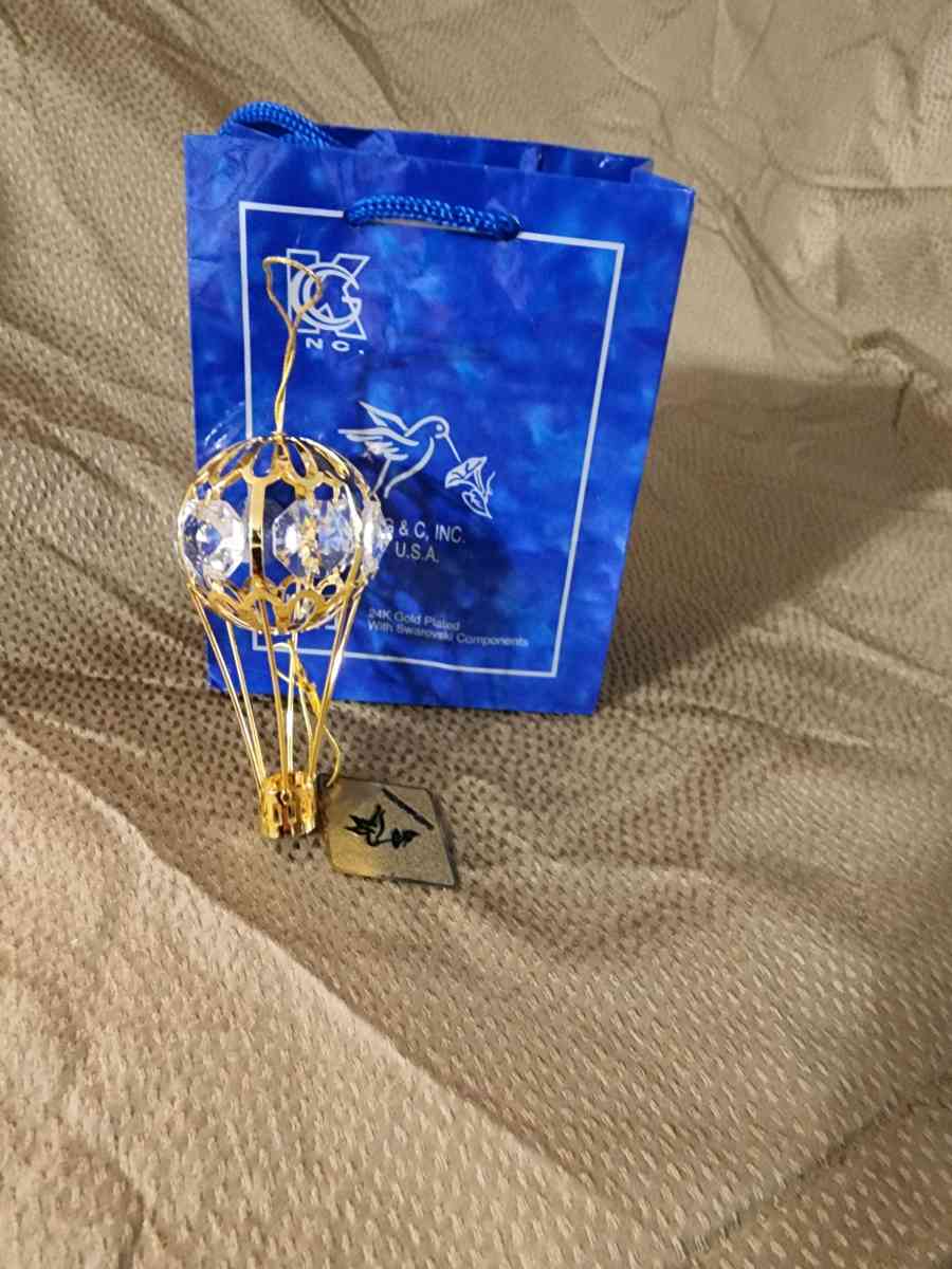 Crystal gold Plated ornaments