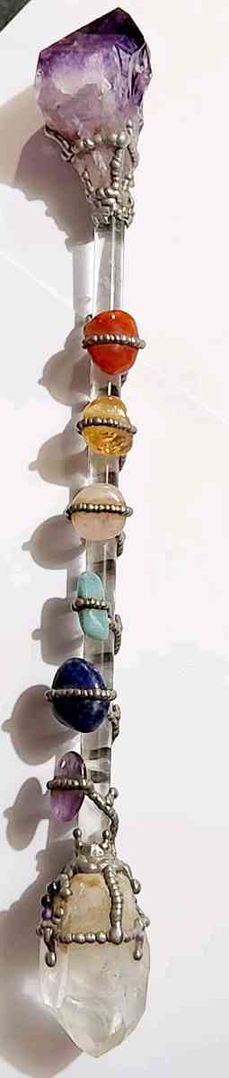 handmade chakra wand healing