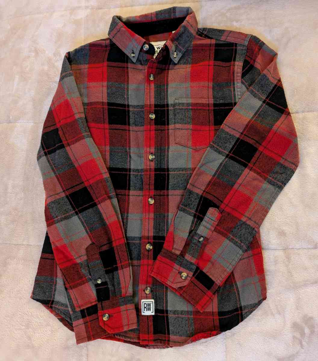 Youth LXL Flannel L  Flannel button up coatXL Bundle