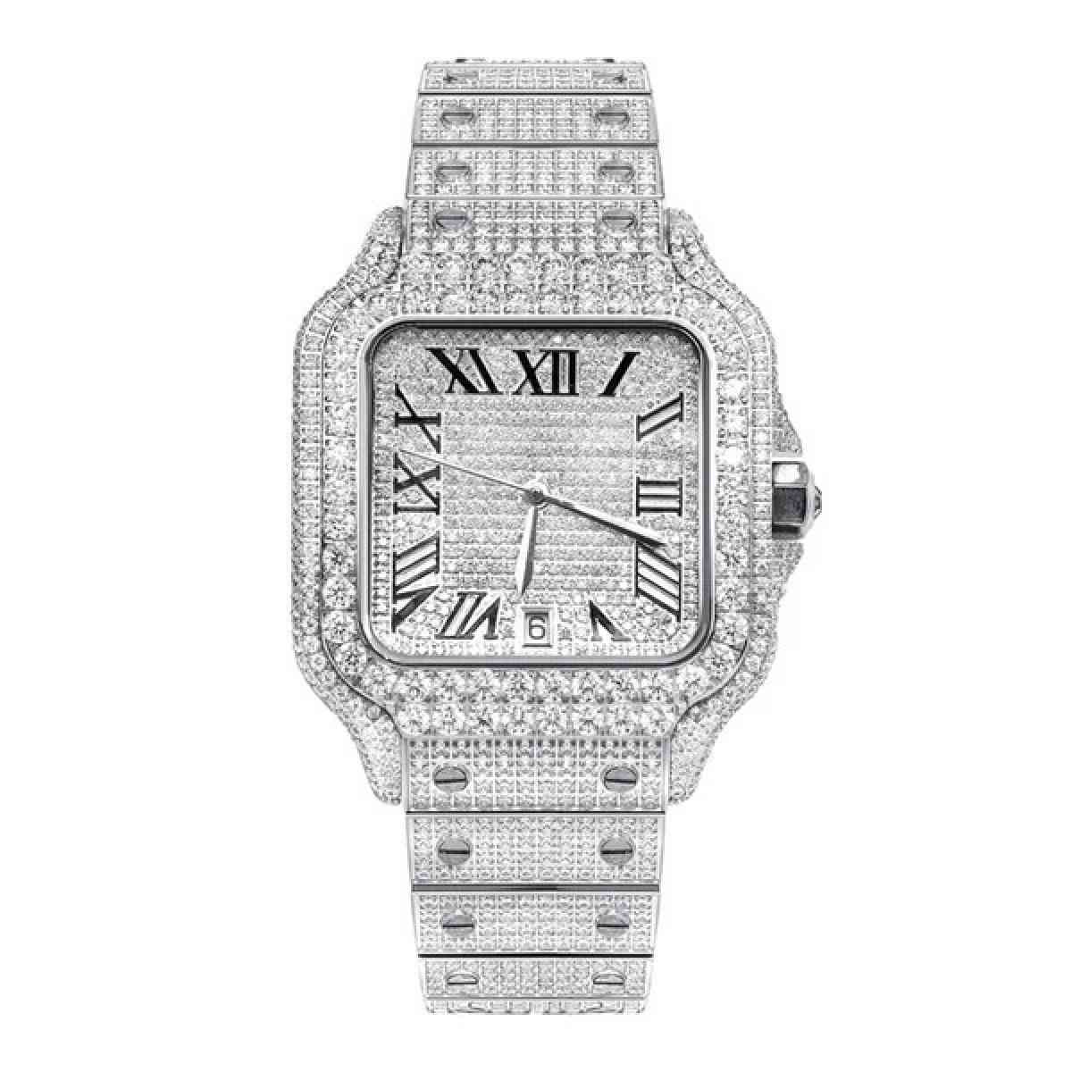 Cartier Galbee Stainless Steel Diamond Watch 24mm