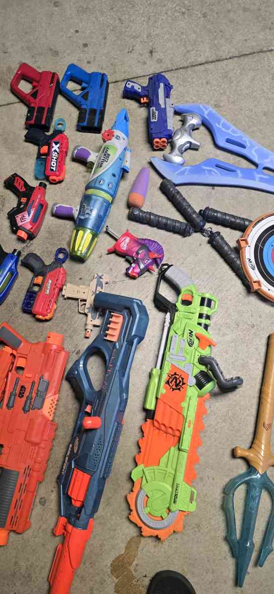 NERF GUNS EVERYTHING YOU SEE FOR 50