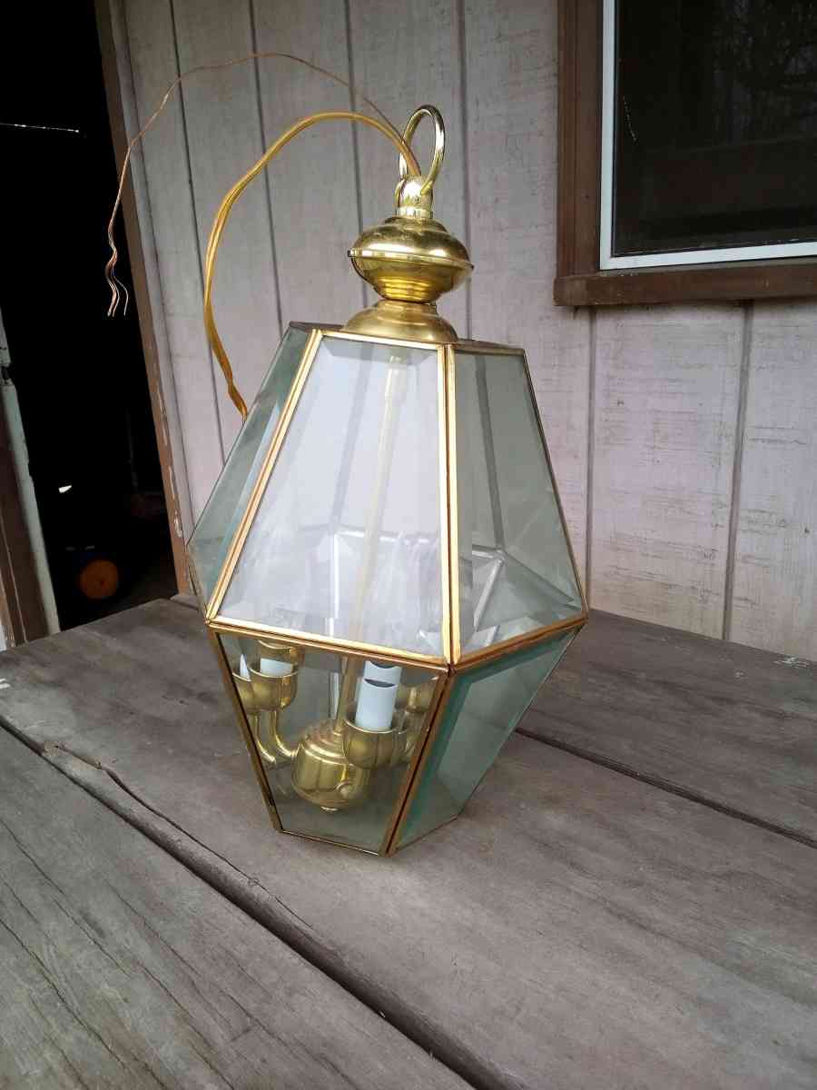 Vintage Brass Hanging Light