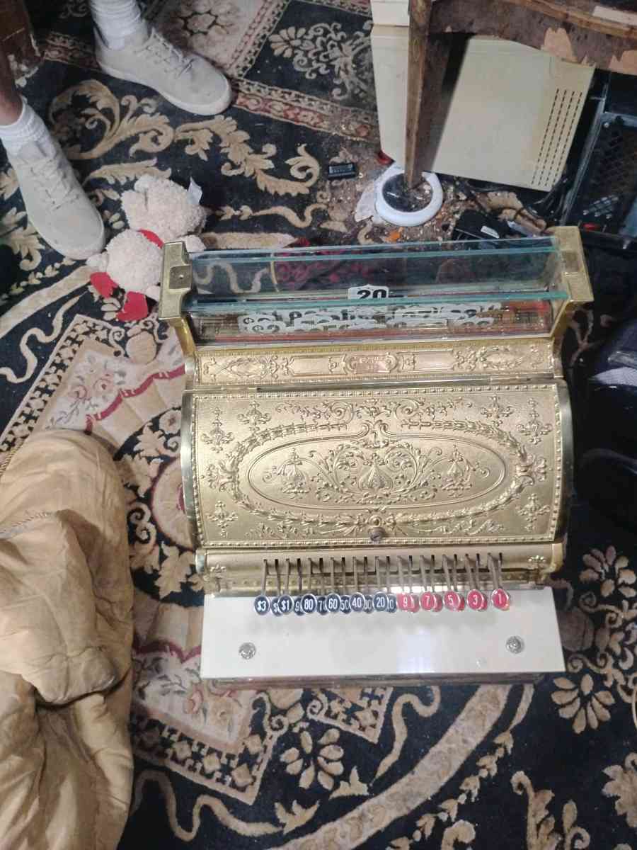 1912 national Brass cash register