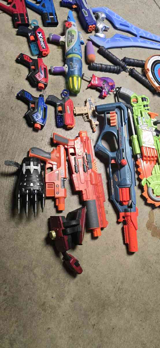 NERF GUNS EVERYTHING YOU SEE FOR 50