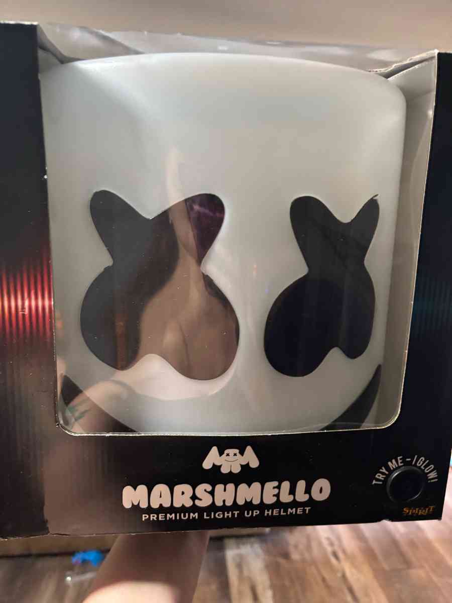 Marshmallow light up helmet costume