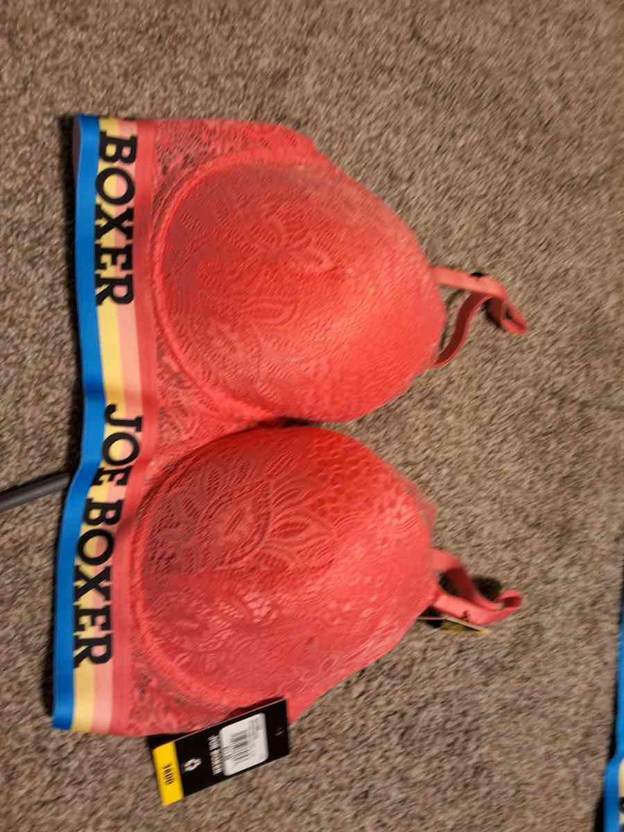 New  with tags Joe Boxer  bras