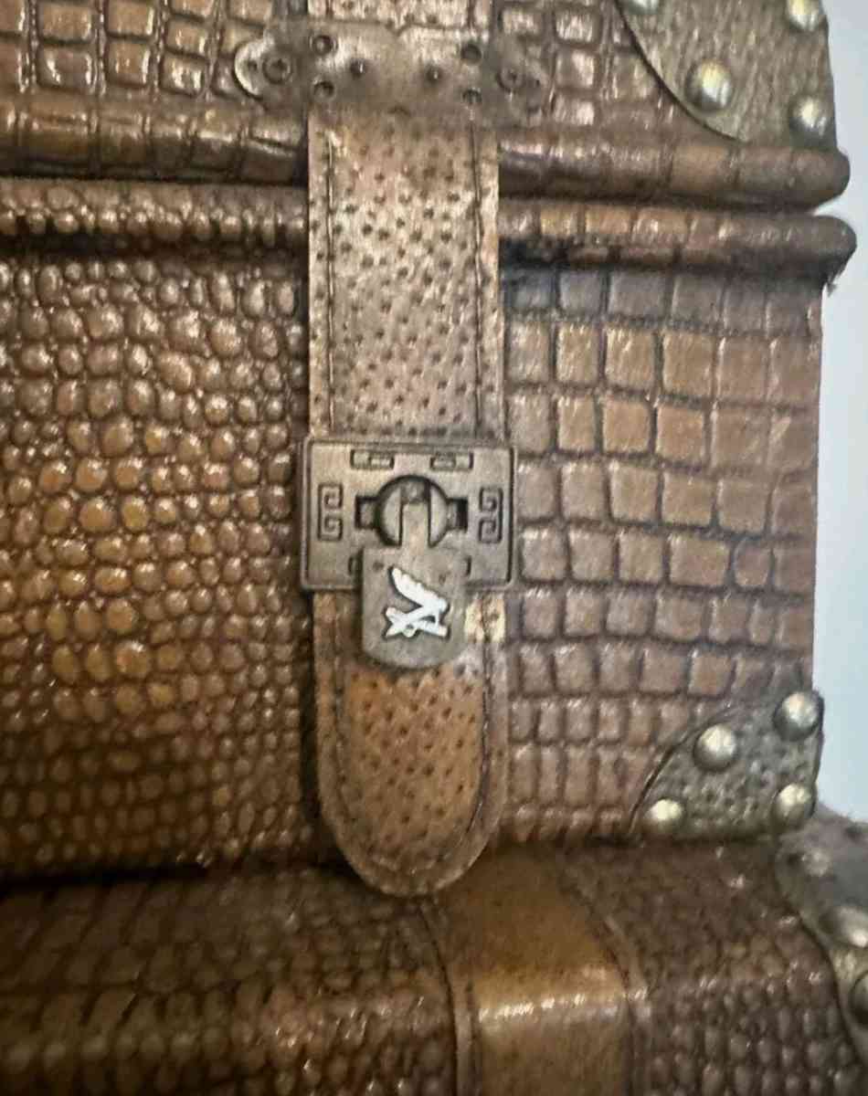 3pc Faux Alligator Nesting luggage