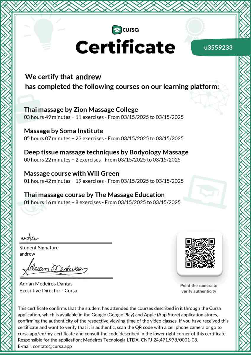 Professional Massage sessions