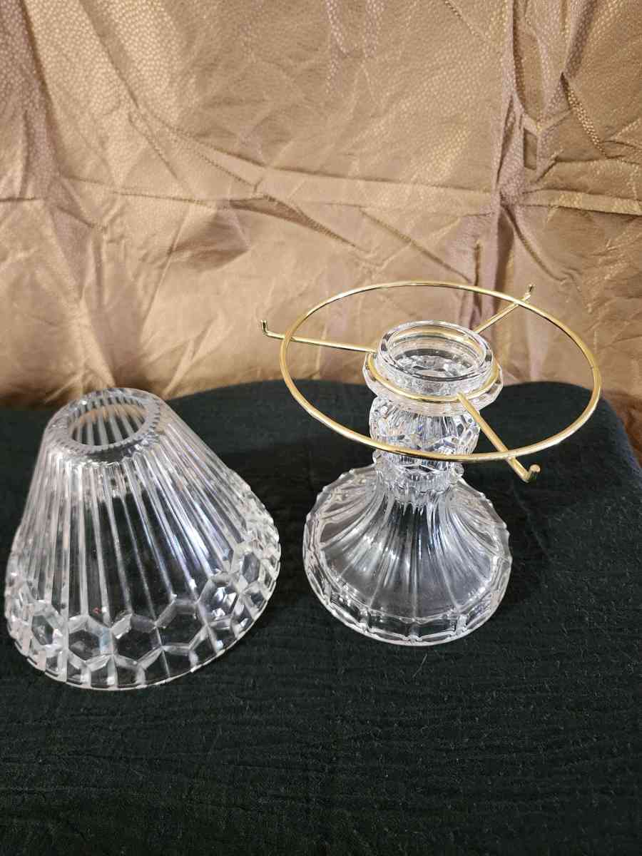 Crystal lamp tealight holder