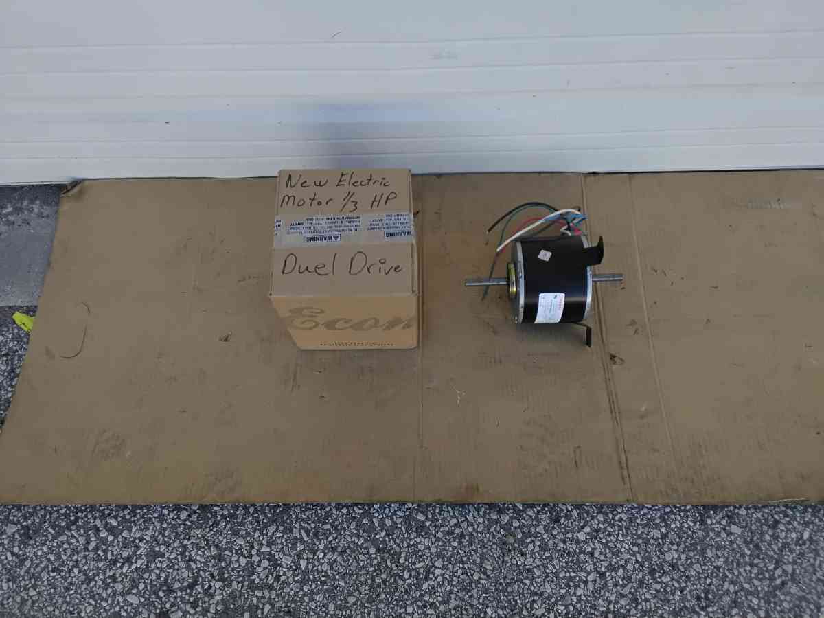 MEBSA IND 12 HP Electric Motor Dual Shaft Brand New