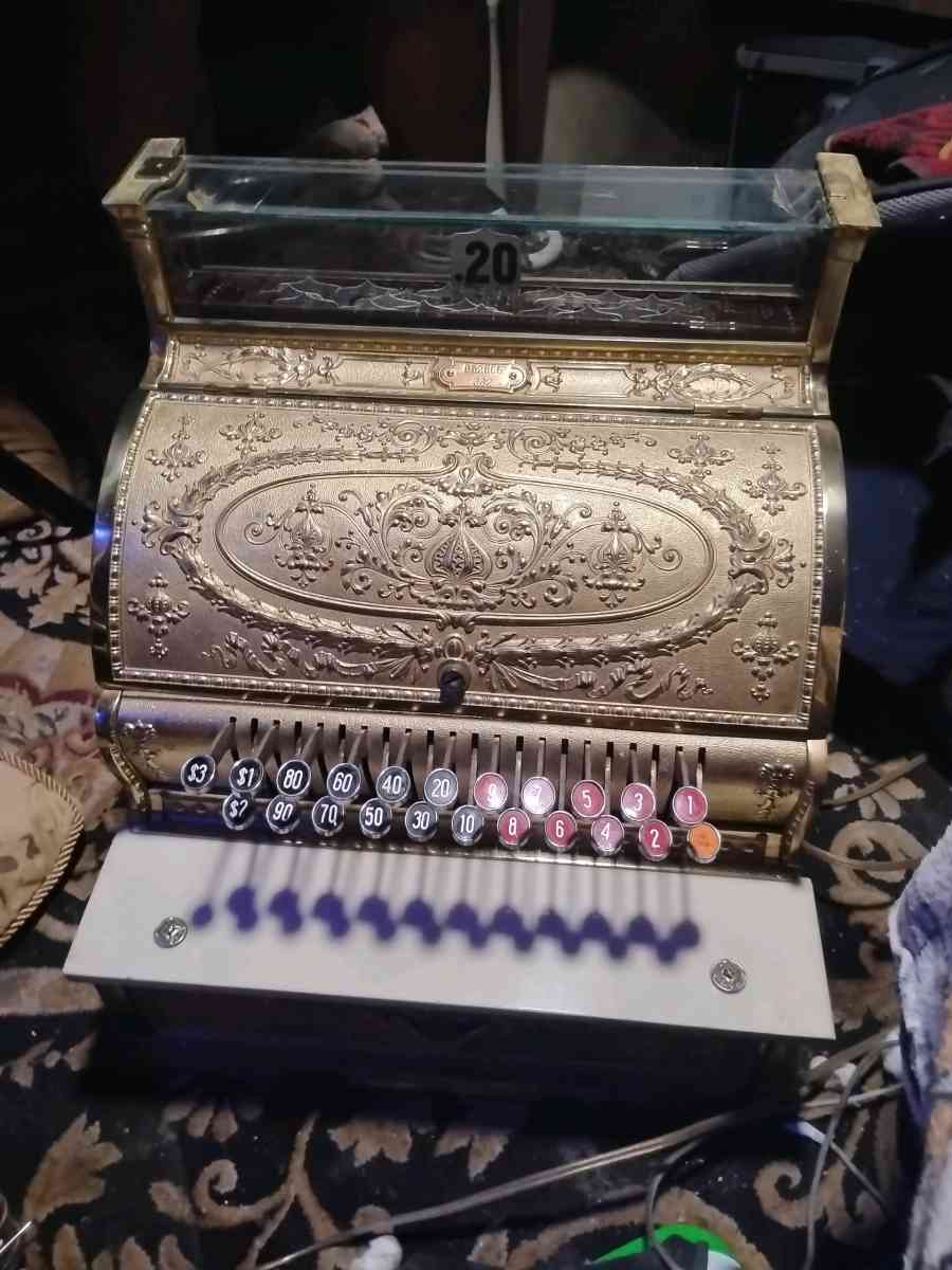 1912 national Brass cash register