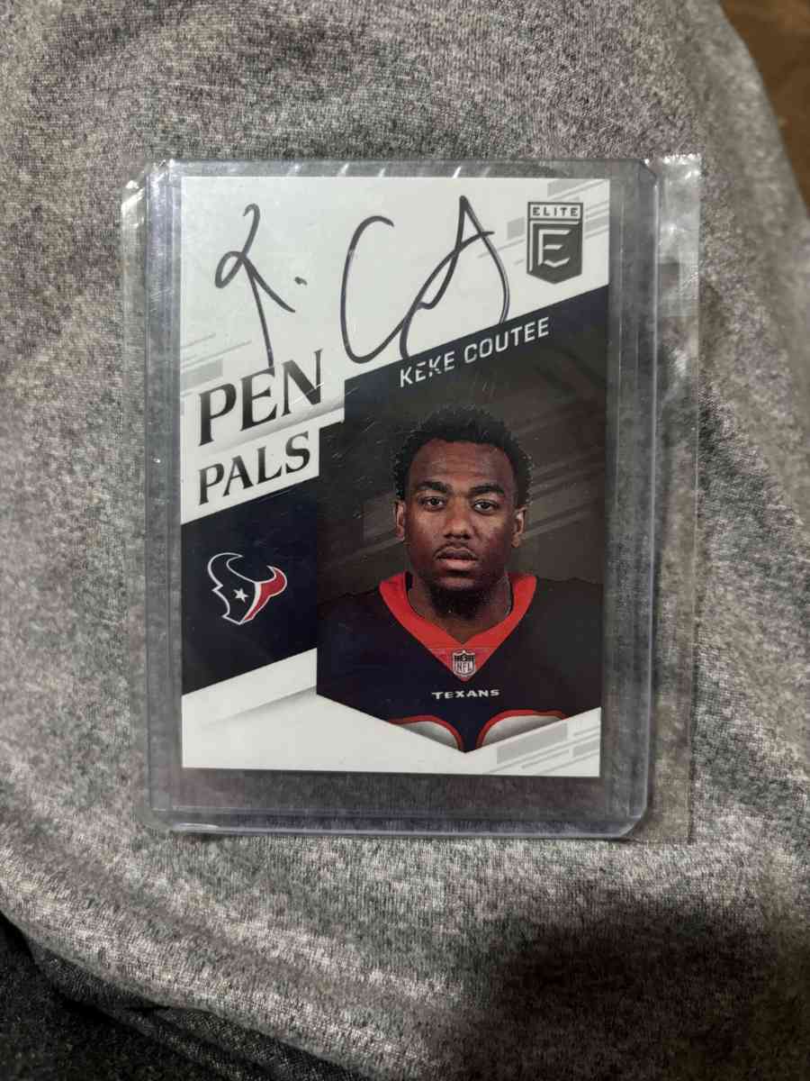 KeKe Coutee autograph football card