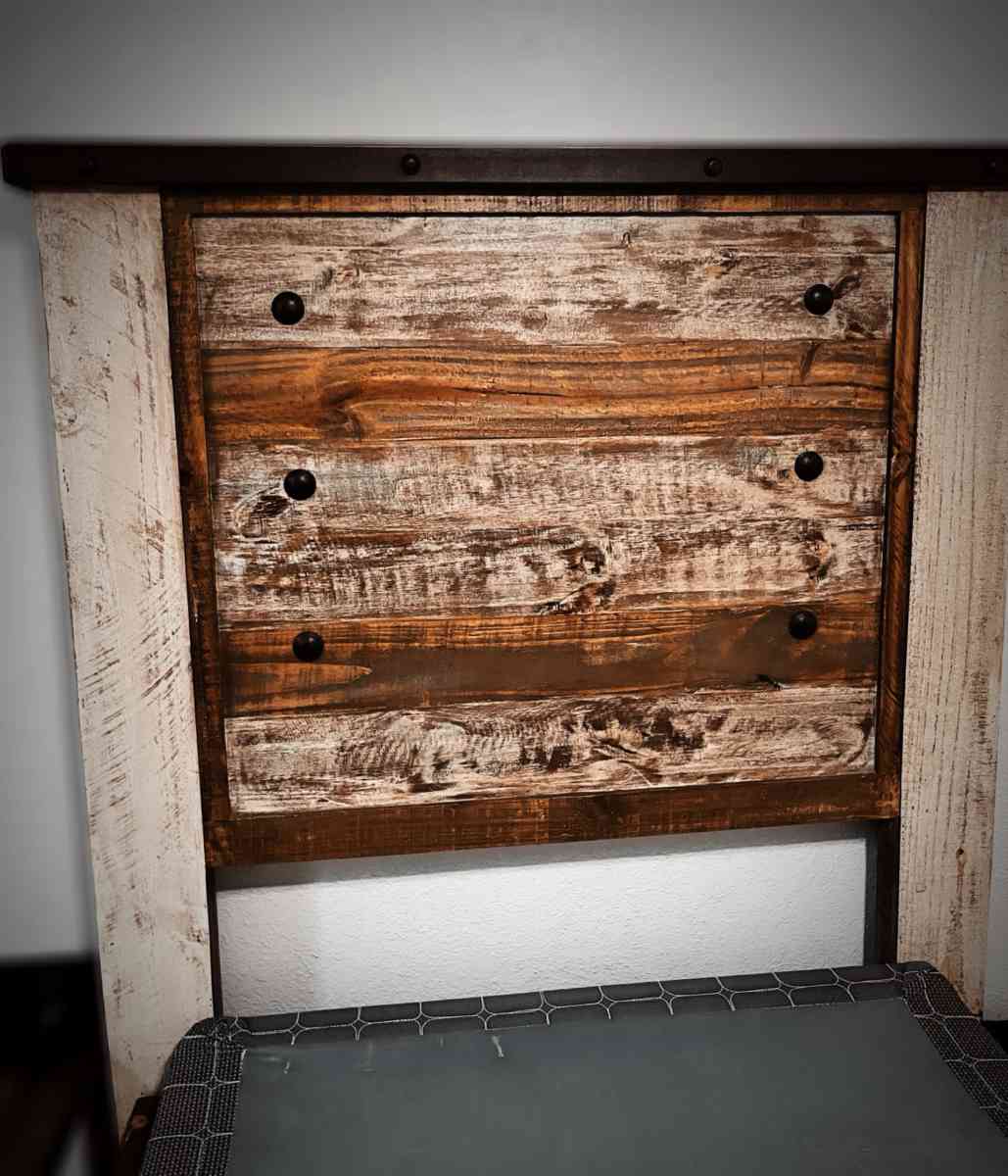 Rustic Solid Wood Twin Bed