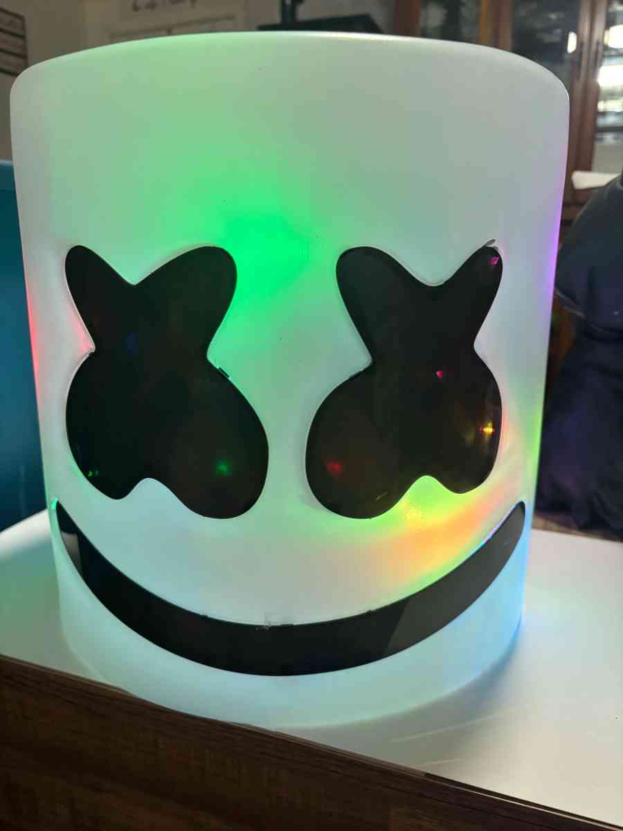 Marshmallow light up helmet costume