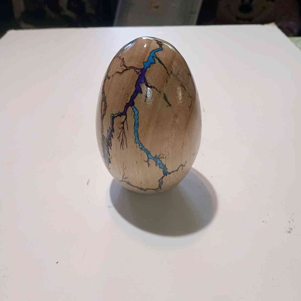 Egg Lichtenberg Fractal Burn Easter