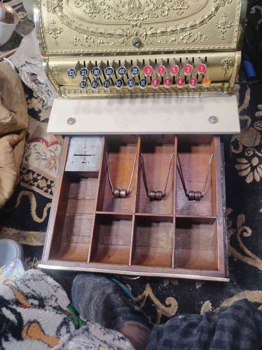 1912 national Brass cash register