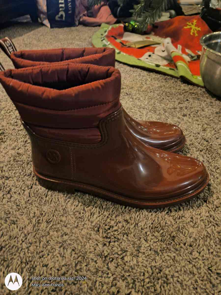 MK Waterproof Boots Red
