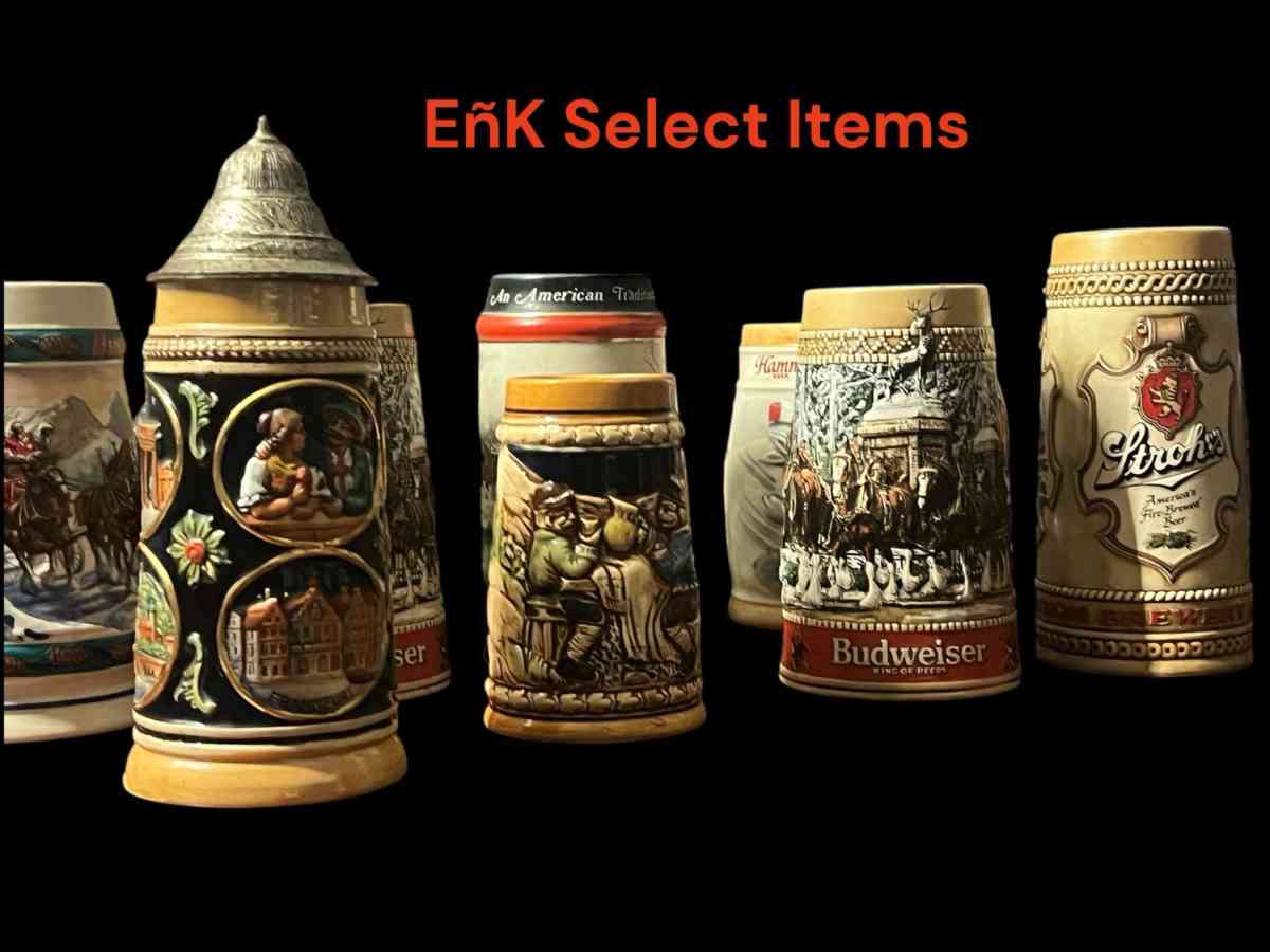 vintage beer steins