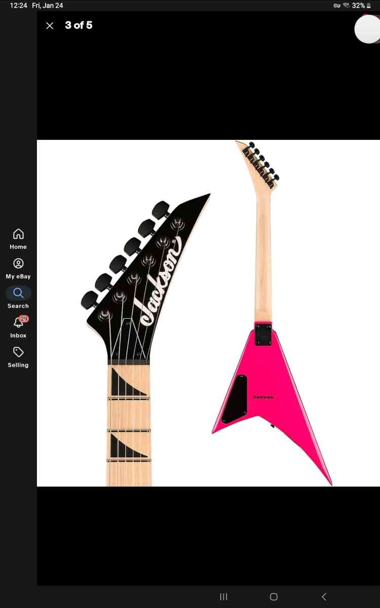 Jackson Electric guitar almost new Barbie Pink