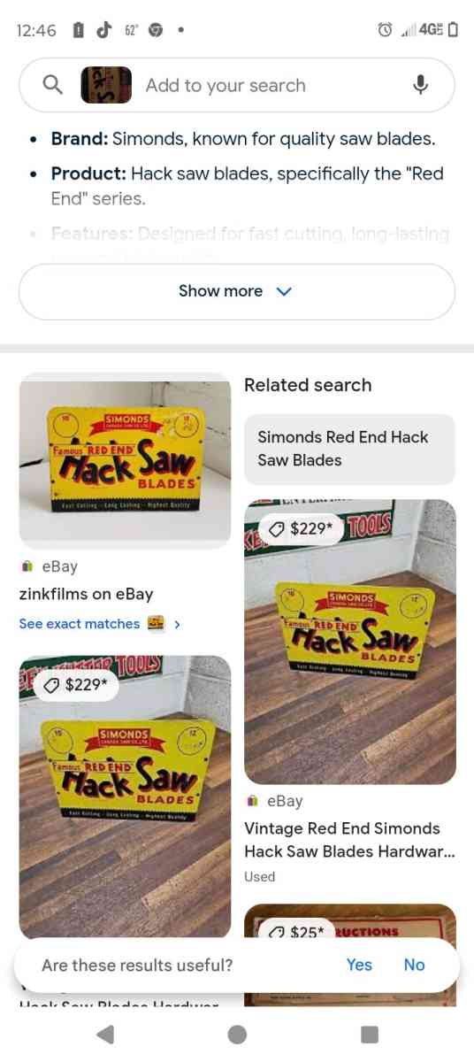 hack saw advertising display