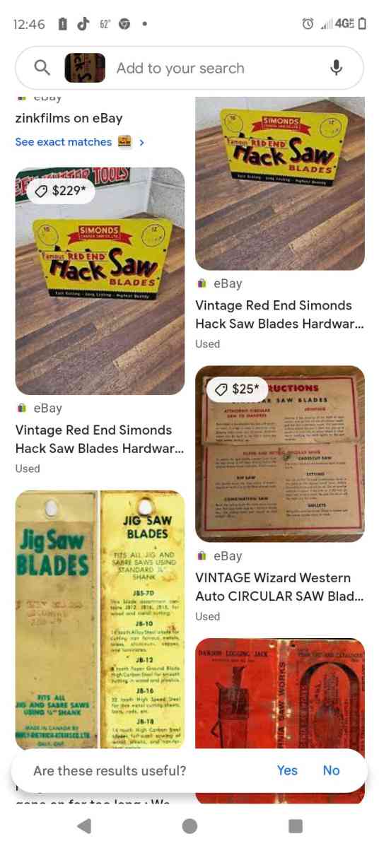 hack saw advertising display