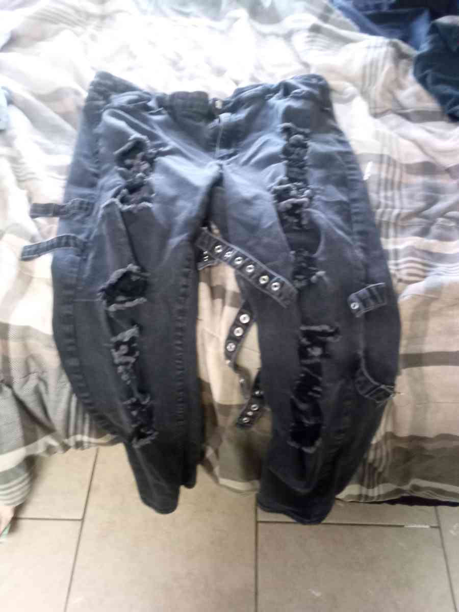 ripped black jeans
