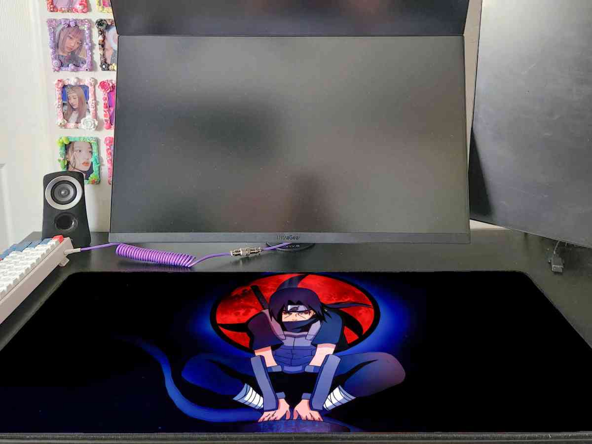 Itachi Uchiha from Naruto Anime Desk Mat Mousepad 32 x 16