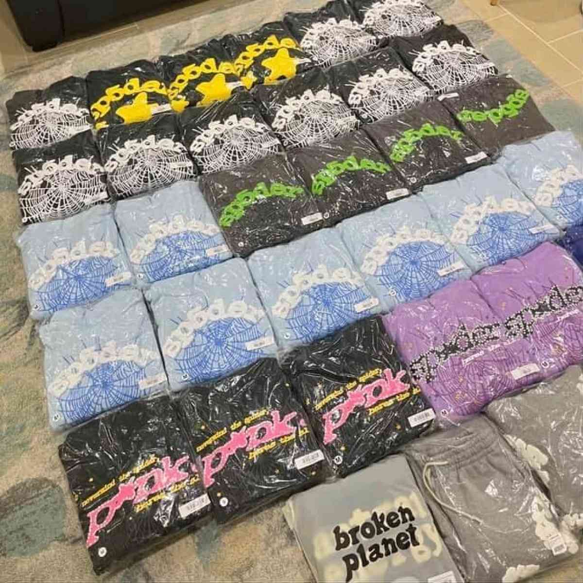 sp5der hoodies 65 each