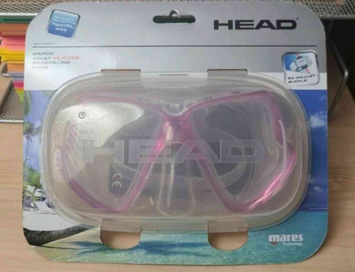 Adult Silicone Snorkeling Mask Mares Tech W Travel Box