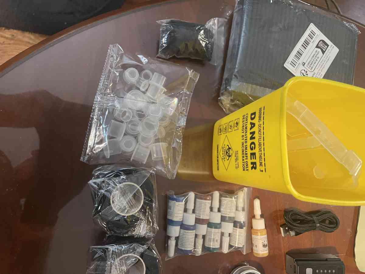 tattoo machine kit wireless with case