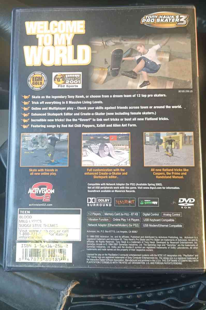 Tony hawk pro Skater 3