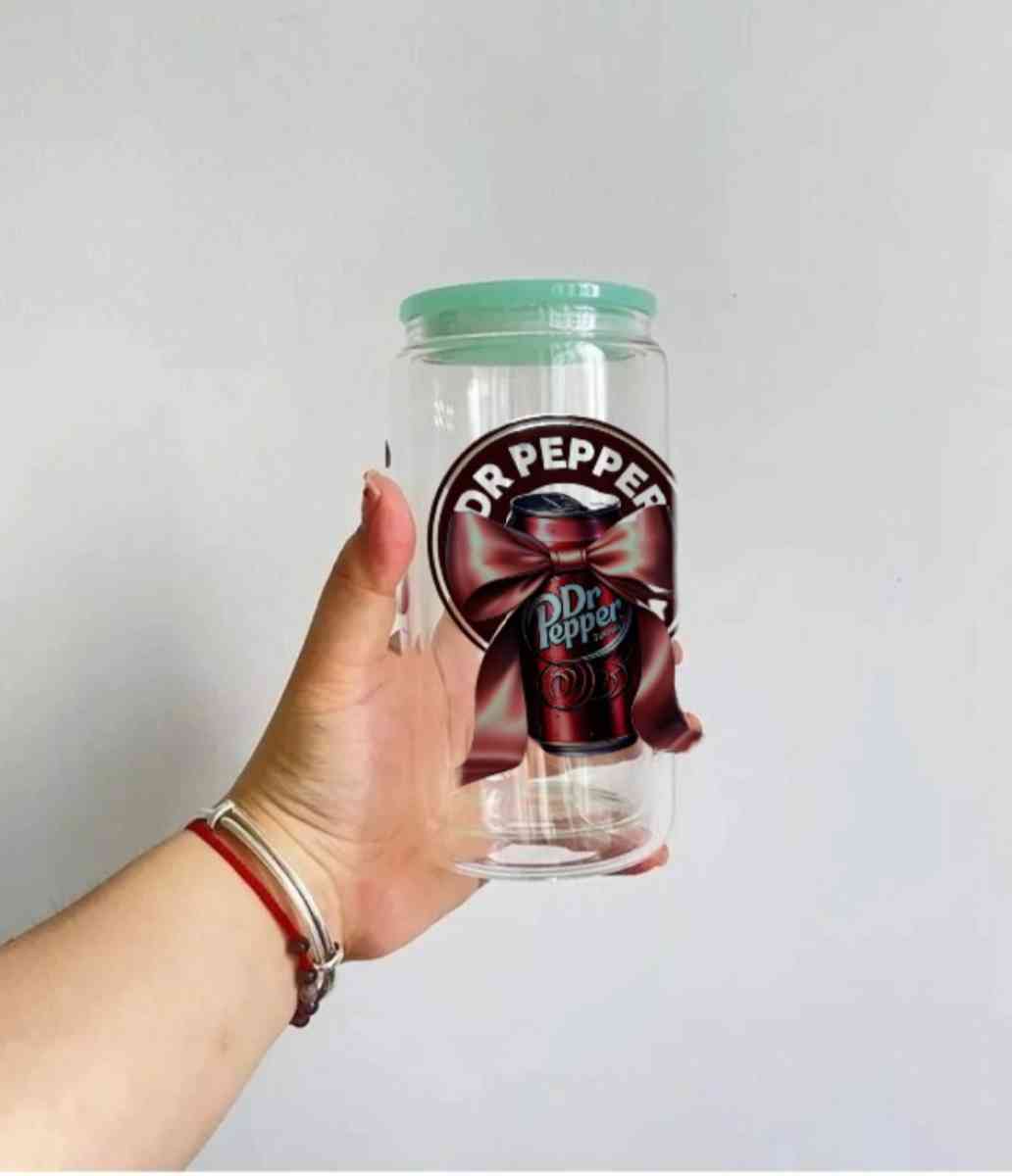 16oz Glass Dr Pepper Libbey