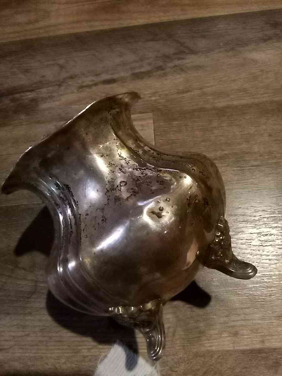 antique silver sugar bowl