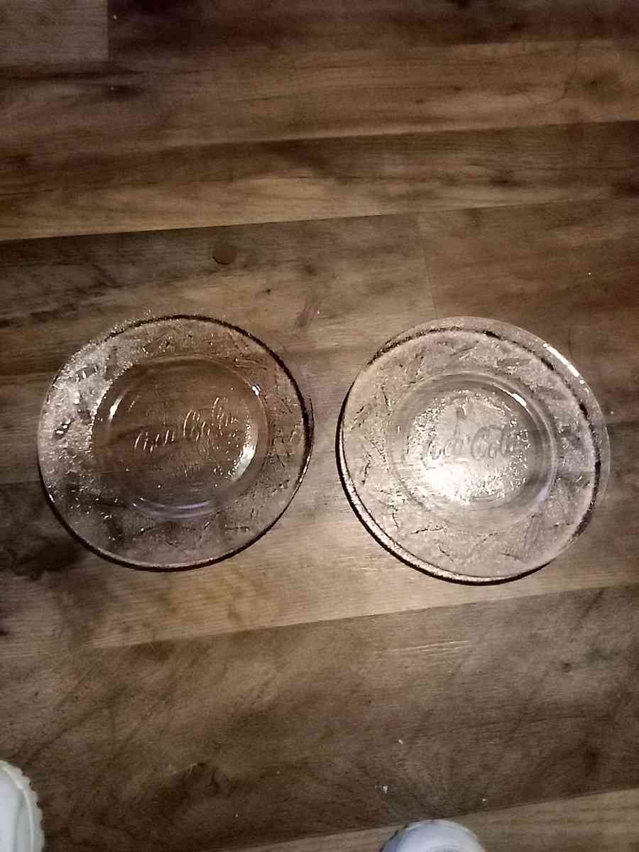 coca cola plates