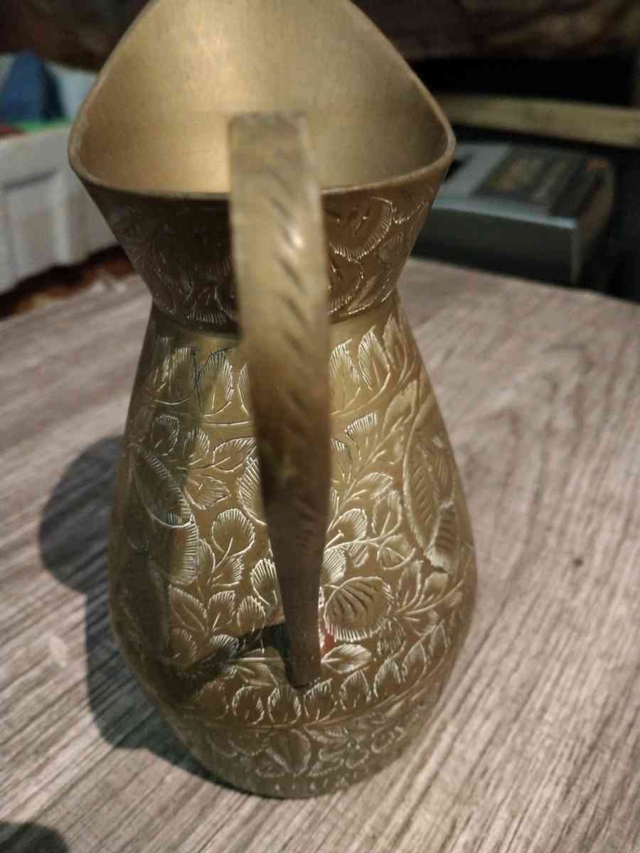 brass vase