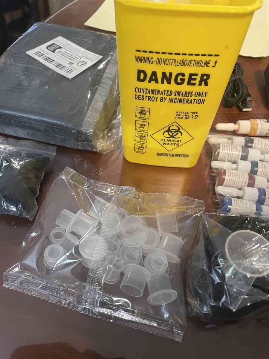 tattoo machine kit wireless with case