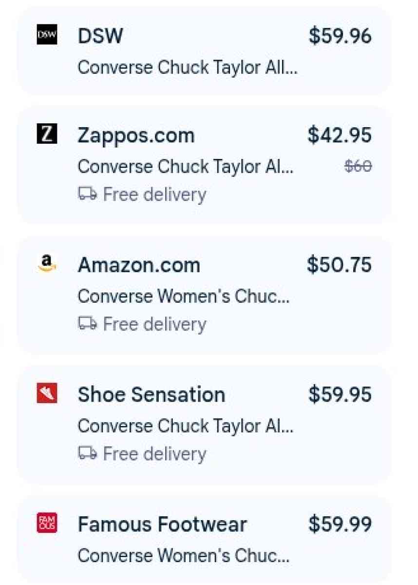 Converse Women Size 5