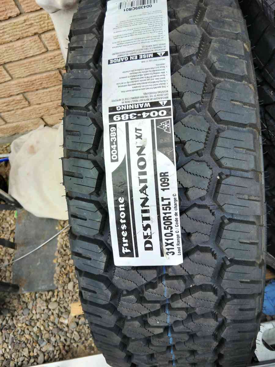 Brand New 15 inch Tire Firestone Destination XT