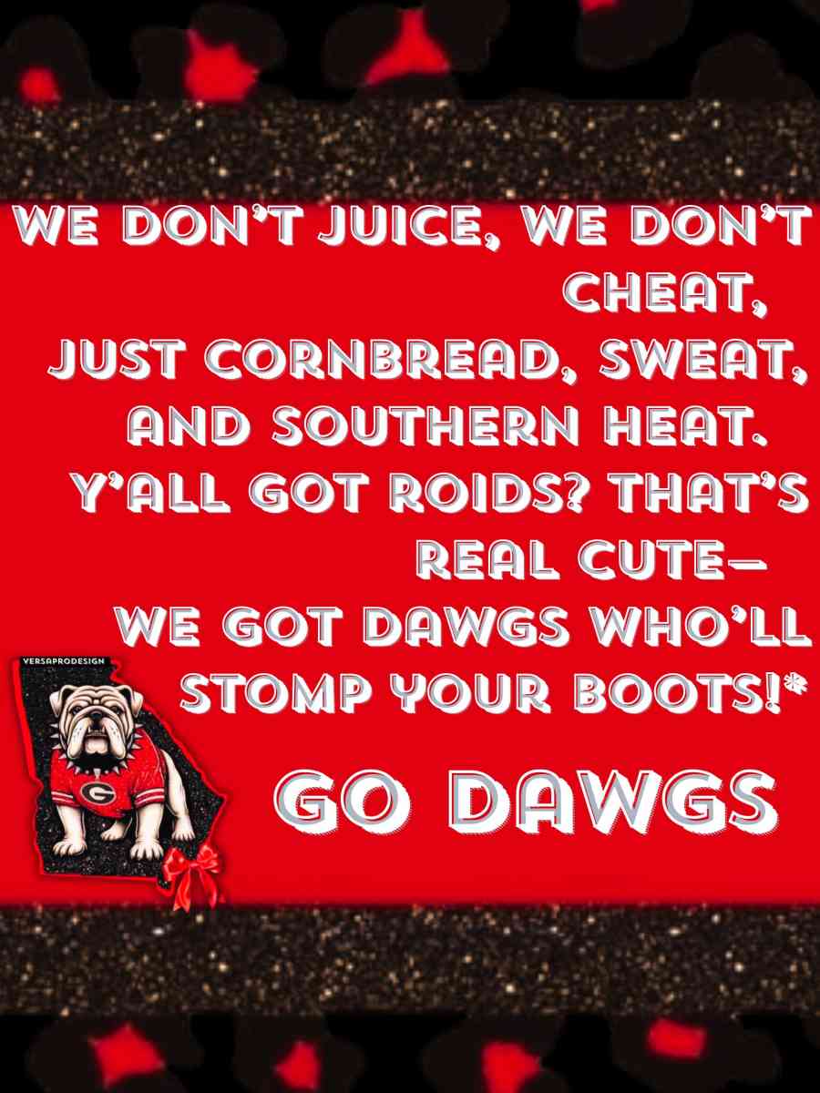 Ga Bulldog Quotes and Riddled Art In A Frame