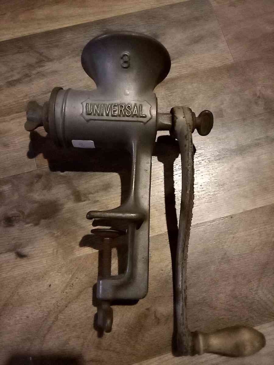 antique meat grinder