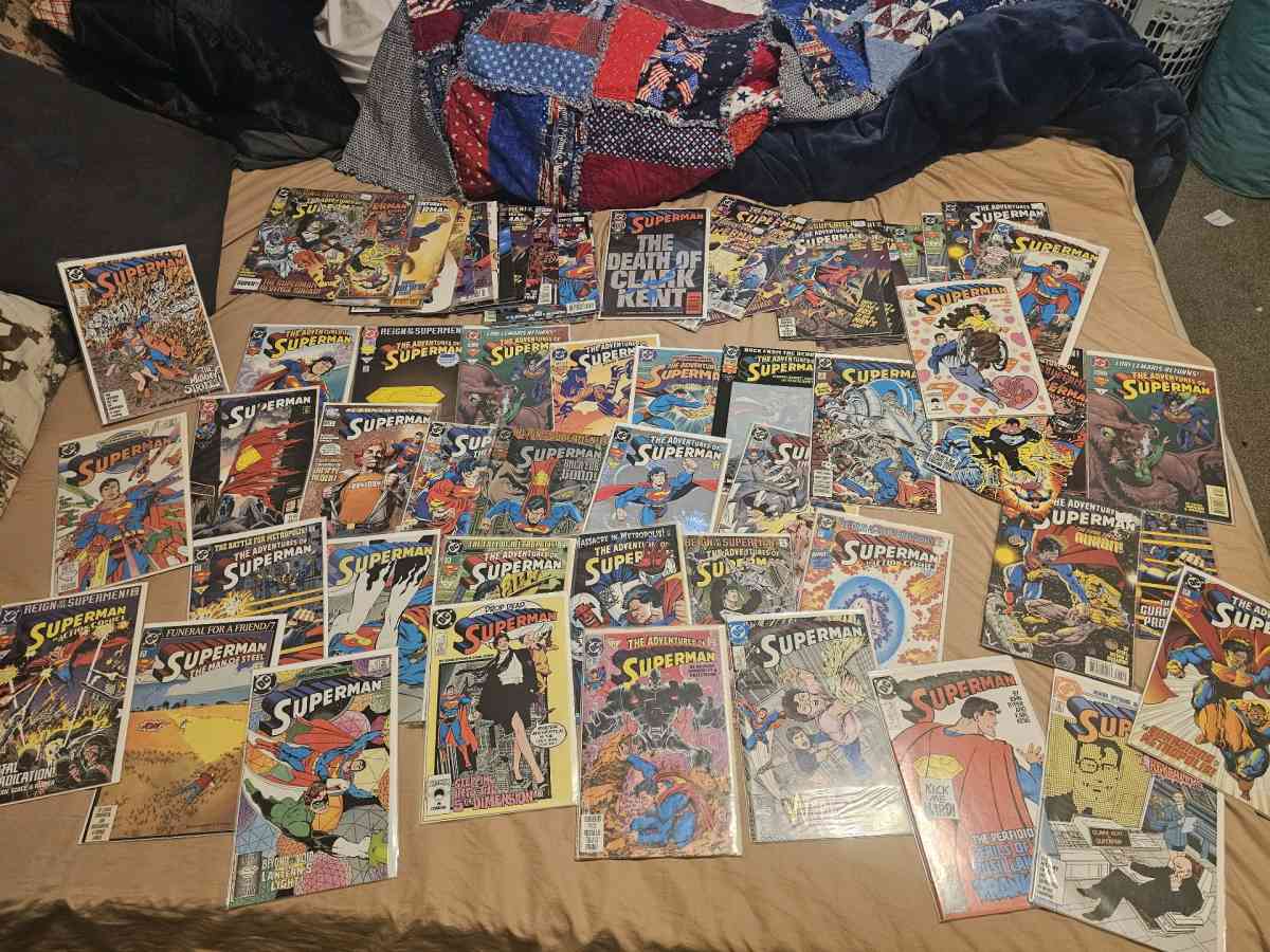 lot of 80 Superman comic books