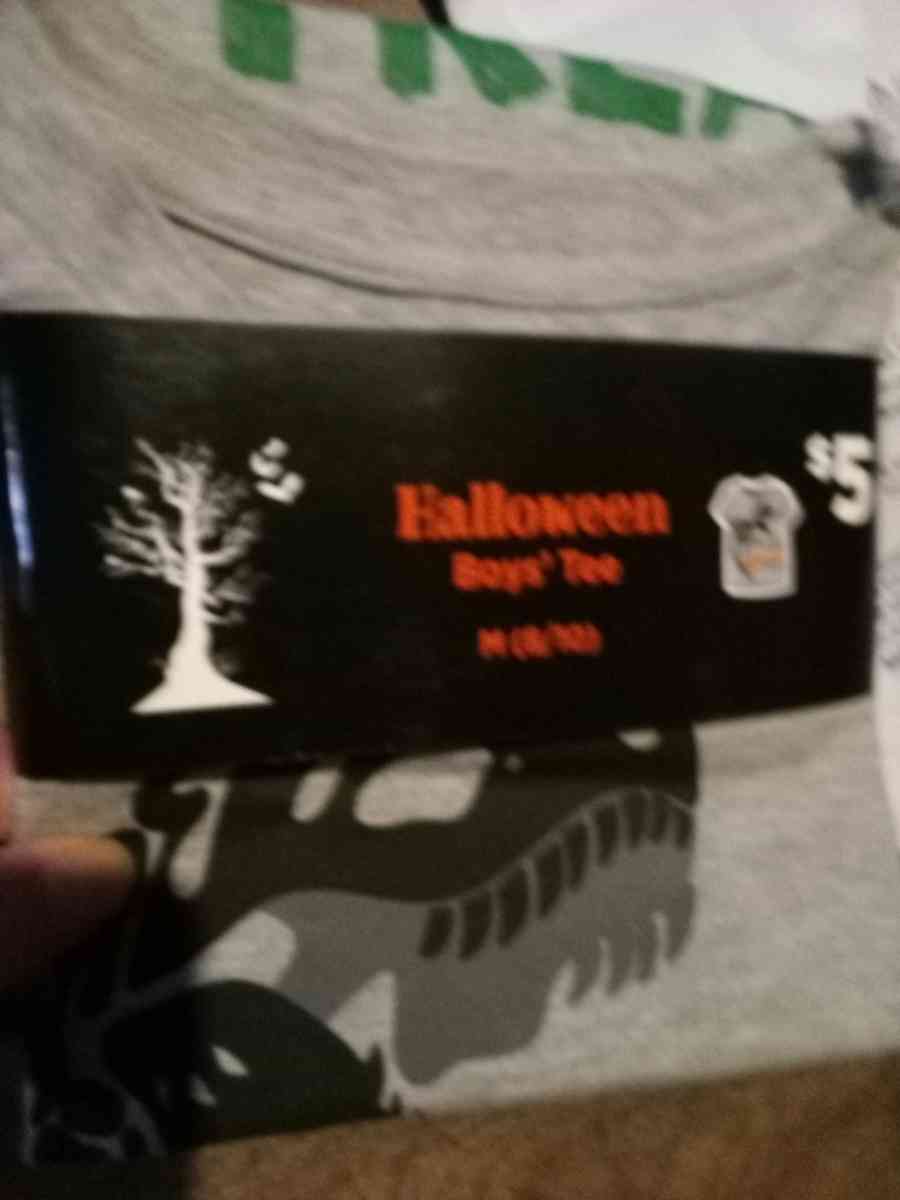 2 Halloween shirts boys medium