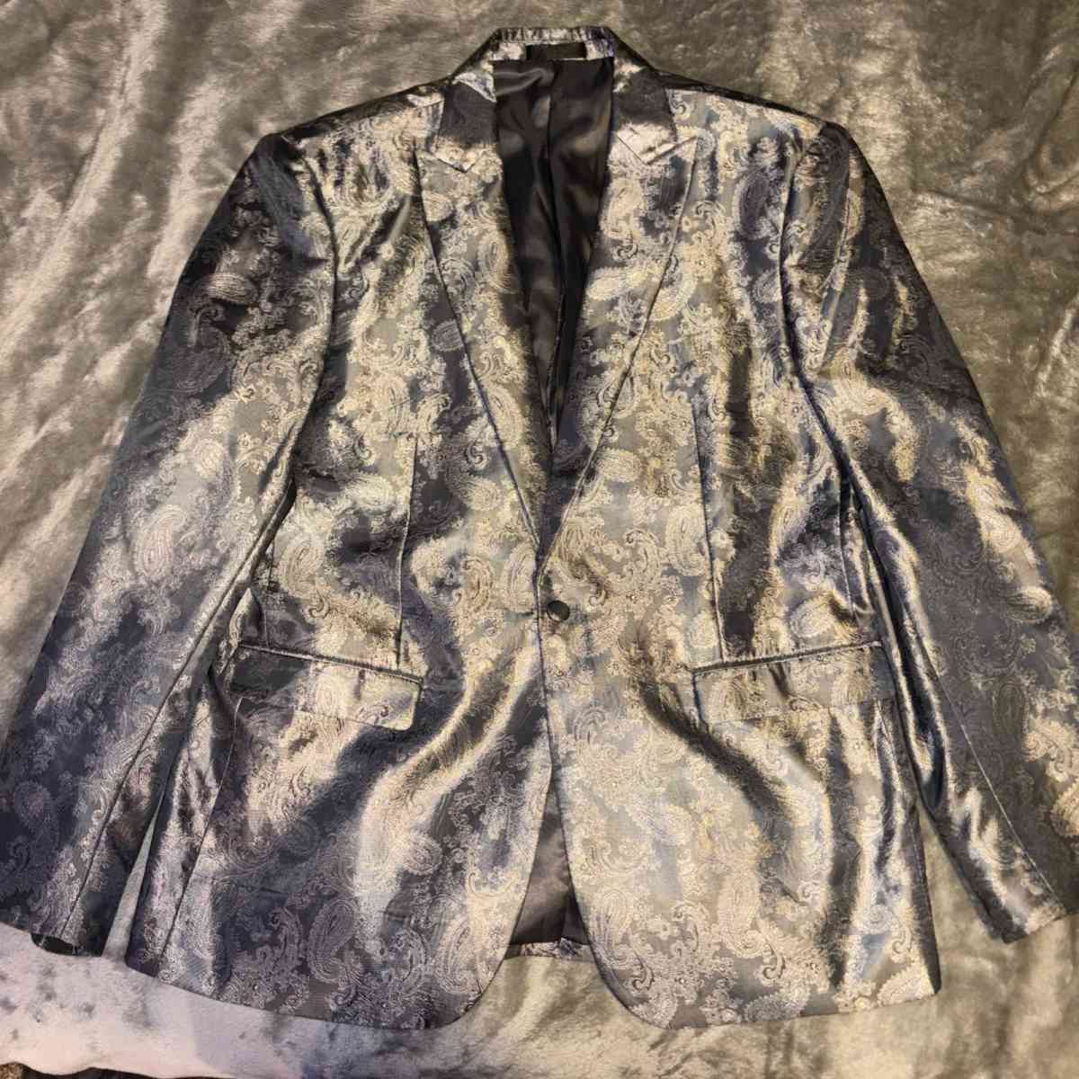 Silver designer designed blazer