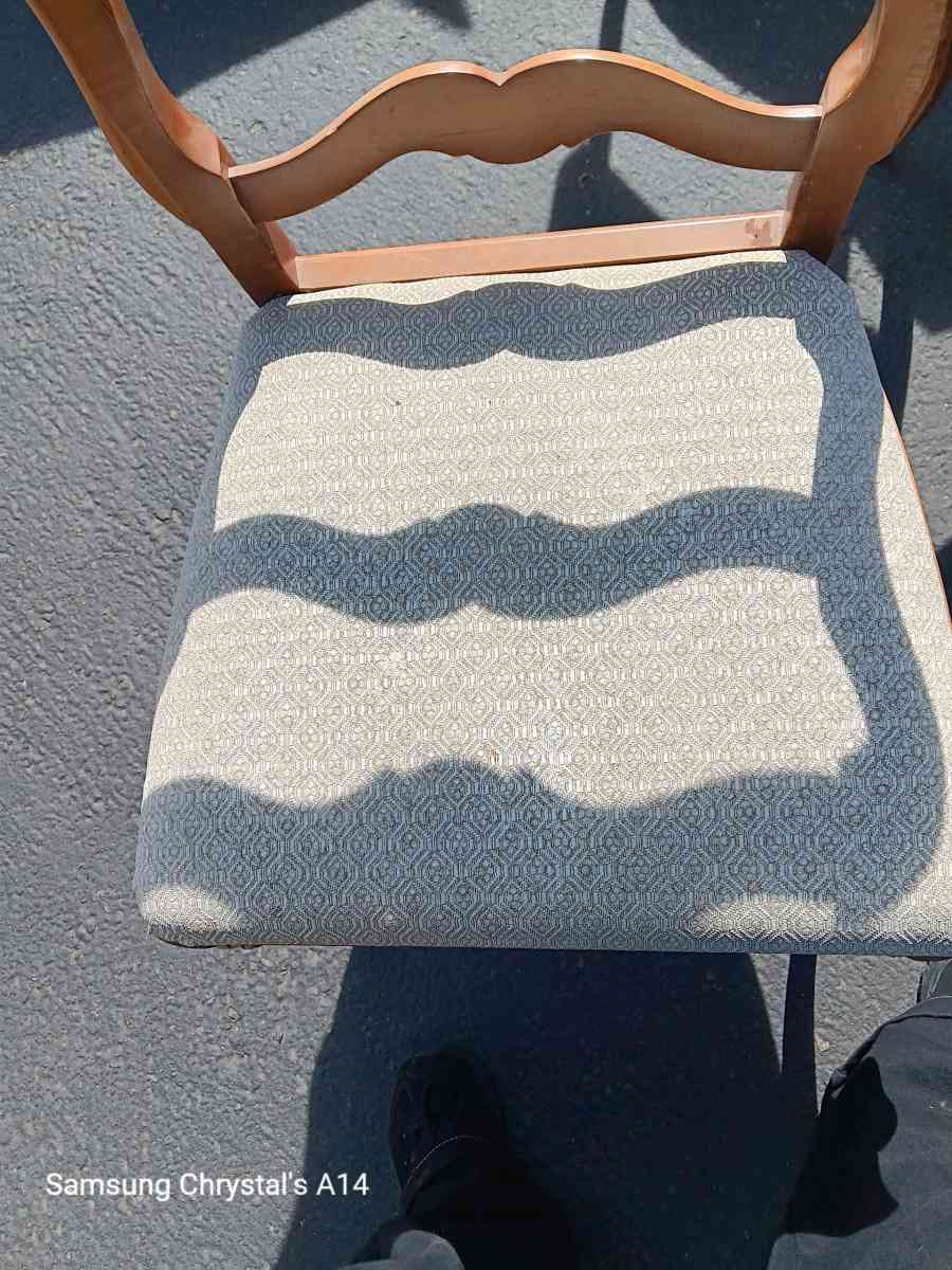 Vintage French provincial ladder chairs