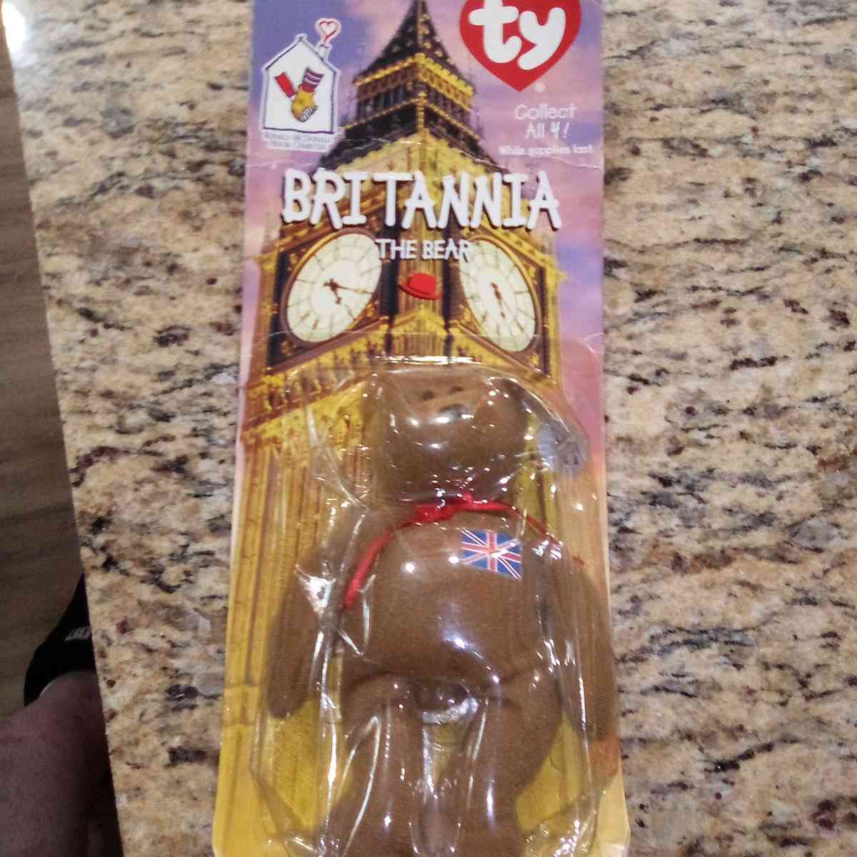 ty BRITANNIA THE BEAR rare beenie baby