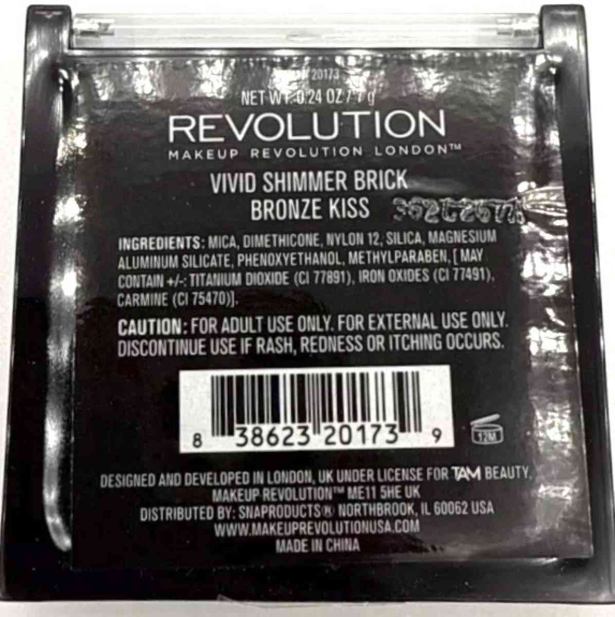 Revolution Shimmer Bronze Kiss Brick CASE Bobby BrownDupe
