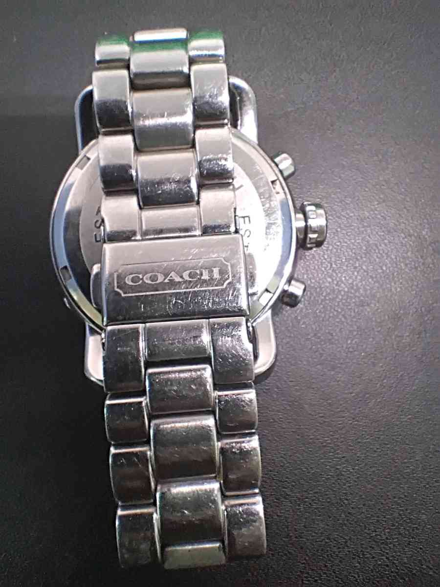 Womens Coach watch with diamonel