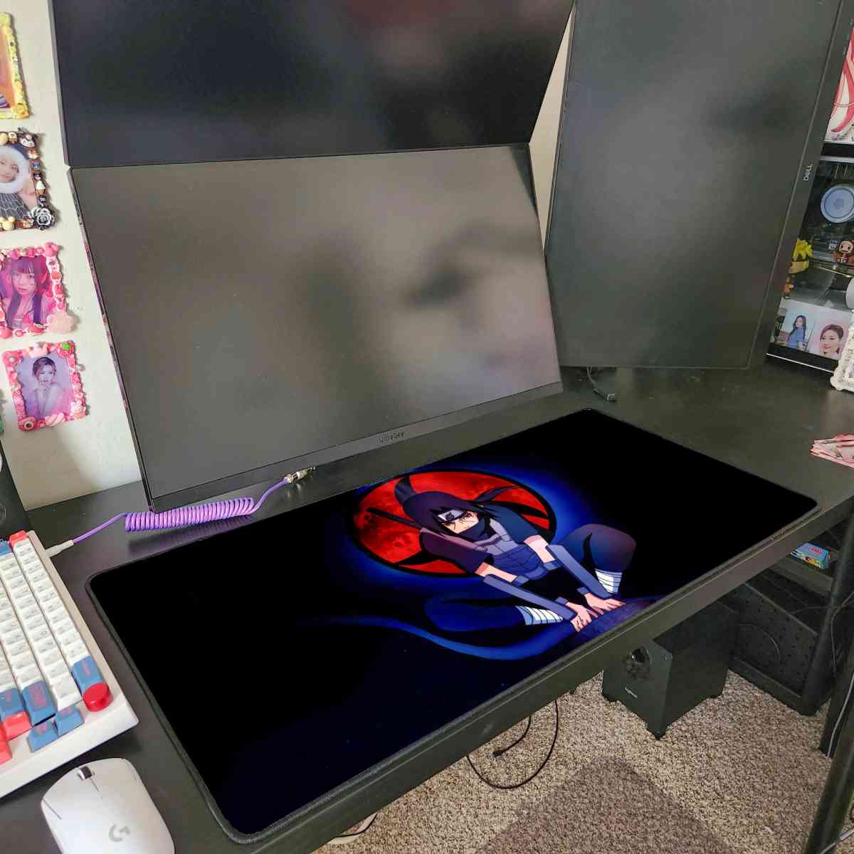 Itachi Uchiha from Naruto Anime Desk Mat Mousepad 32 x 16