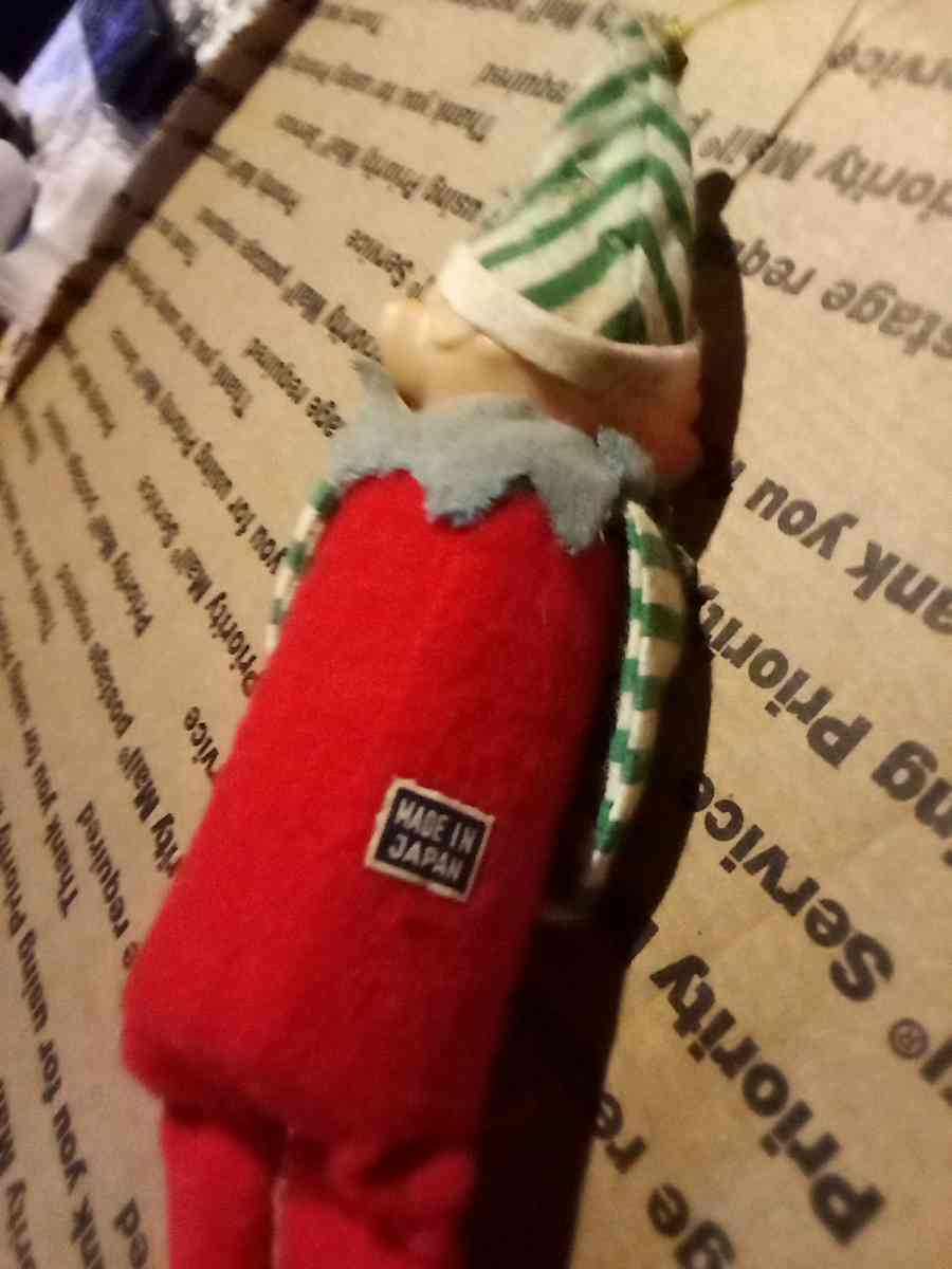 antique Japanese Christmas elf ornament