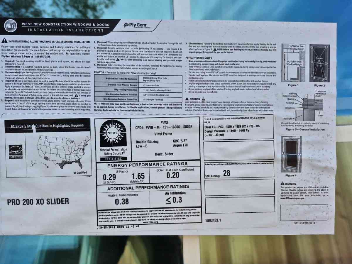 vinyl ply gem windows double  pane